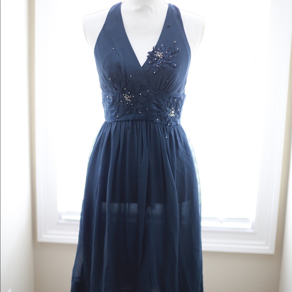 Blue cocktail dress